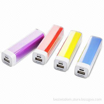 Power Banks for Mobile Phones, with 2,200mAh Capacity, LED Battery Indicator